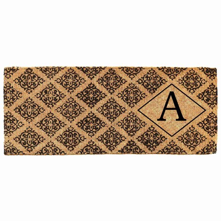 Calloway Mills Monogram Door Mat, Black, Natural, 18 in W x 46 in L 103331846A